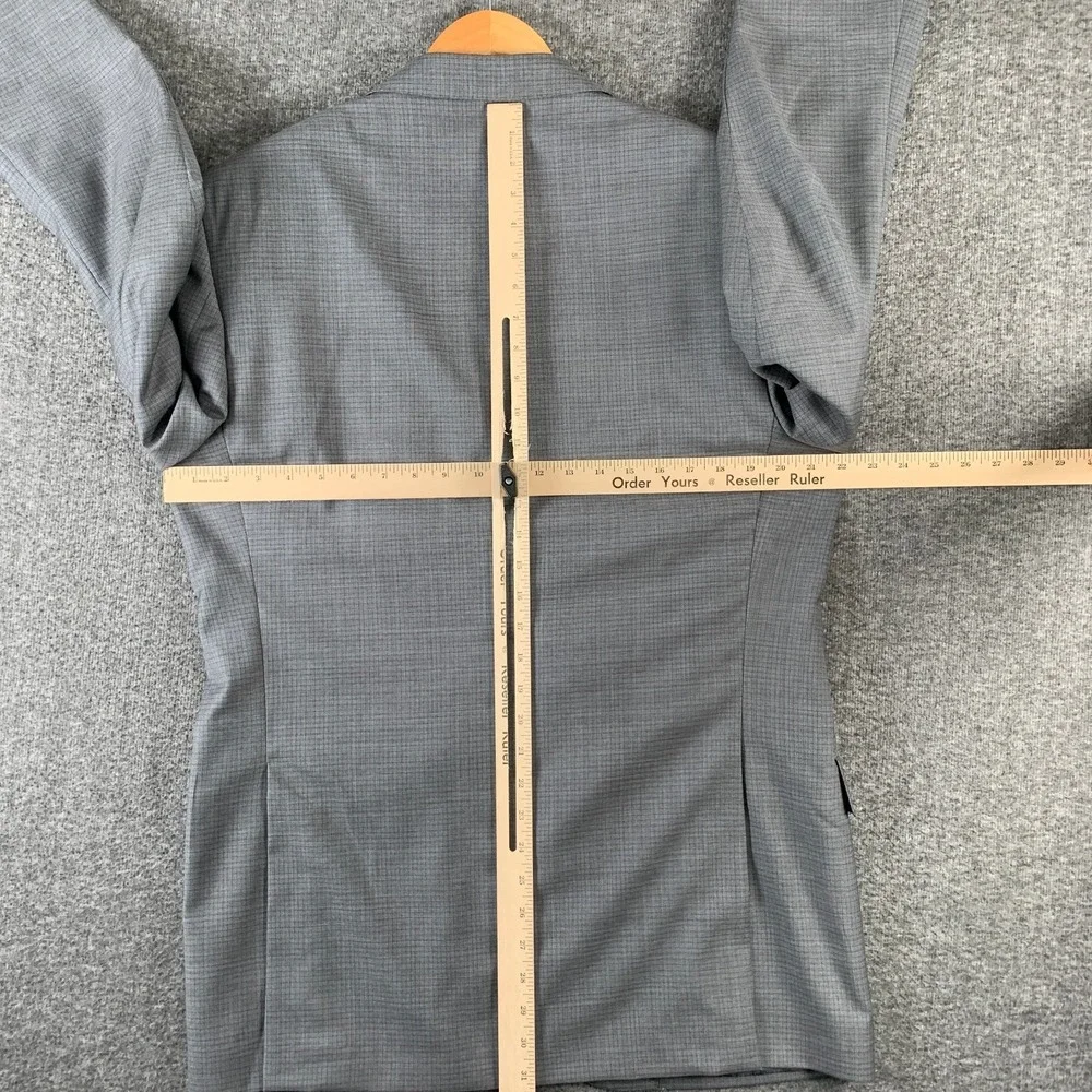 Jos A Bank Suit Men 42L Lanificio Wool 2 Piece Gray Pant 36x33